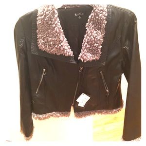Sisters Vegan Leather Moto Jacket
